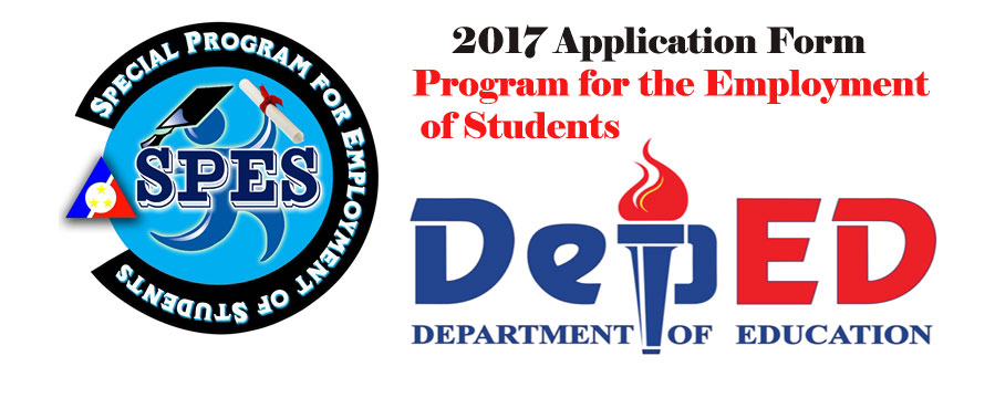 Program for the Employment of Students (SPES) 2017 Application Form